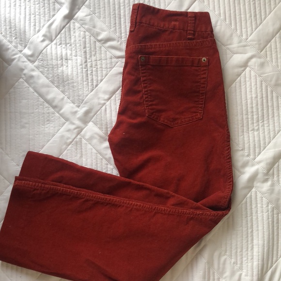 J.Crew Women’s Corduroy Pant Terra-cotta Boot cut Size small Bo ho Autumn core - Picture 13 of 17